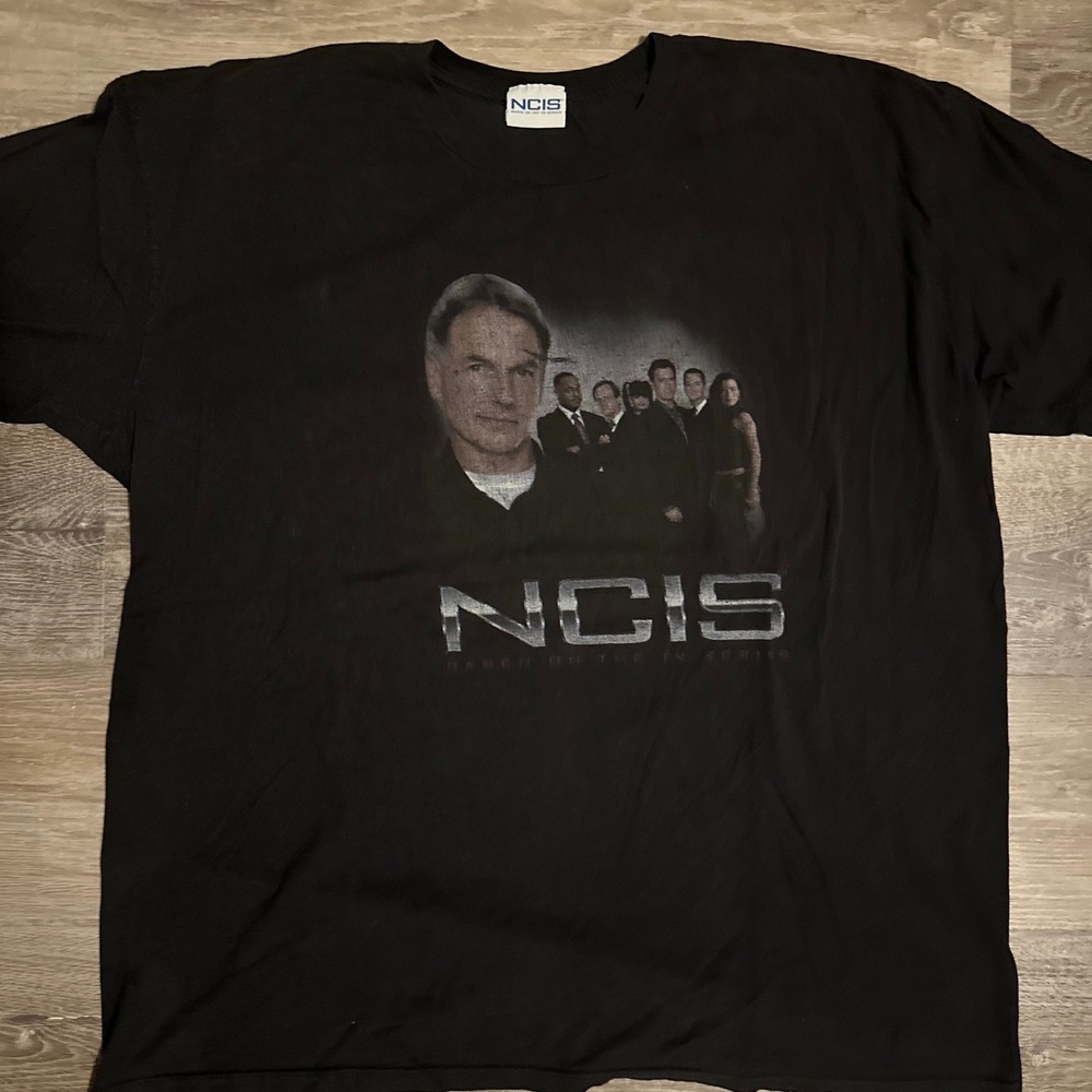 2013 Official NCIS TV Series Graphic T Shirt Black Mens Size L/XL